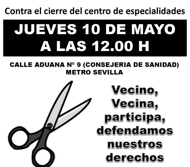 Seguimos reivindicando la reapertura del Centro de Especialidades de Fuencarral